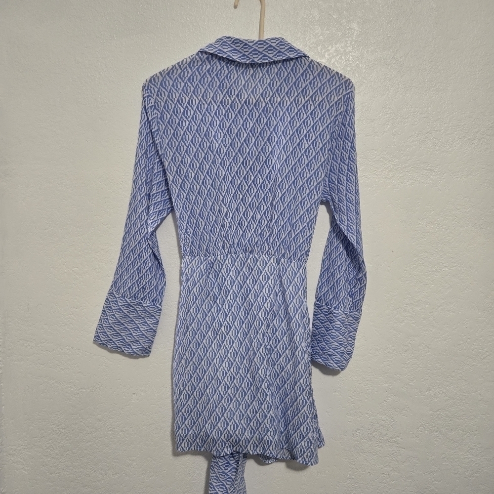 Free People Rillo Blue Beach Summer Shirtdress size XS - Picture 4 of 11
